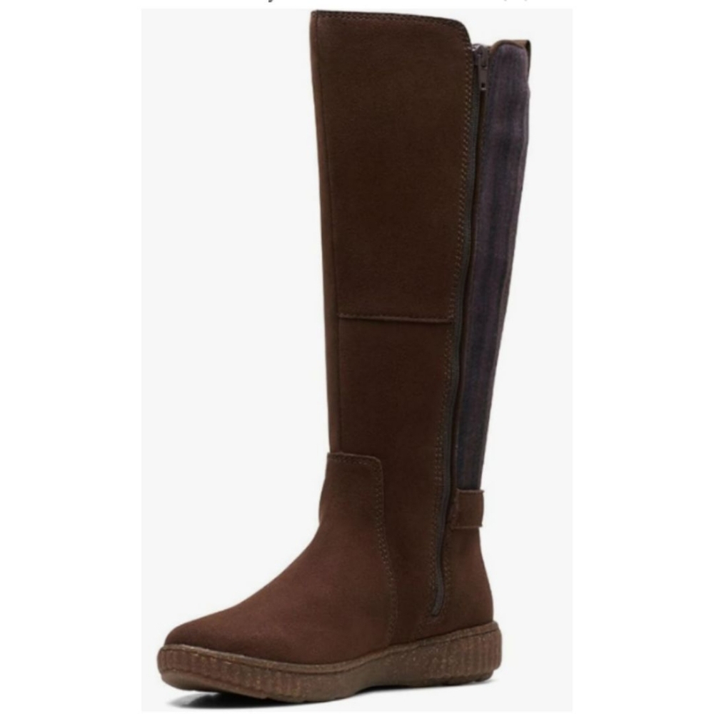 Clarks Collection Suede Tall Shaft Boots - Caroline Style NWOB - Picture 4 of 12